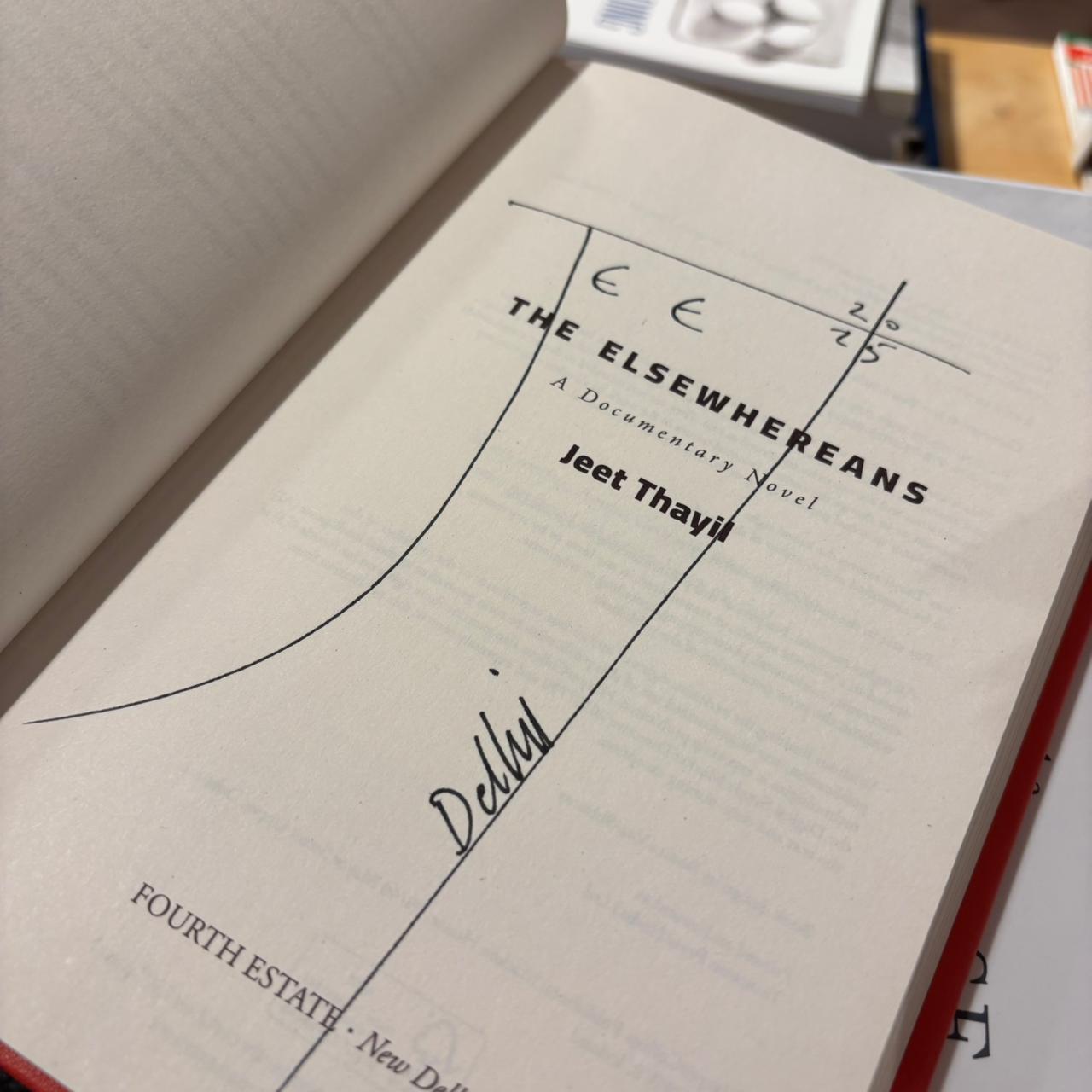 SIGNED EDITION: THE ELSEWHEREANS by Jeet Thayil (HARDCOVER)