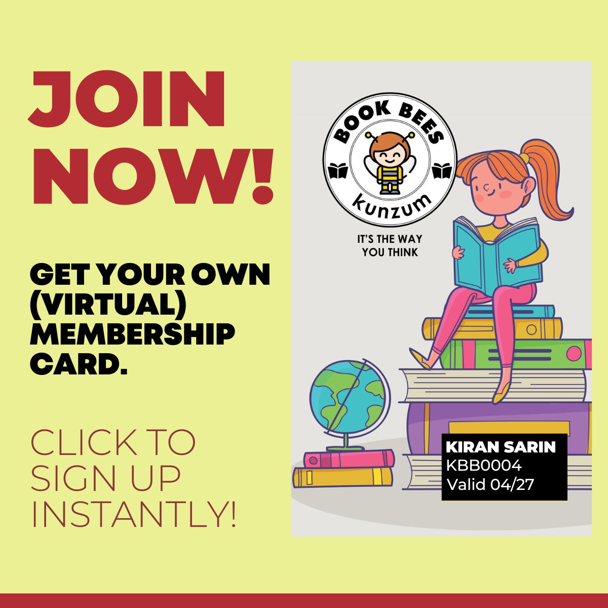 Kunzum Book Bees Membership